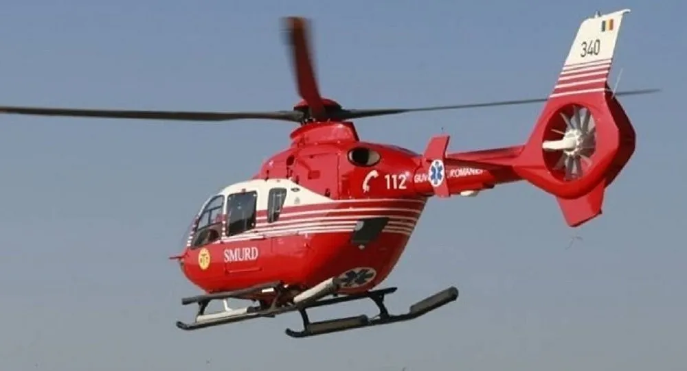 Dus la spital cu elicopterul, în urma unei EXPLOZII!
