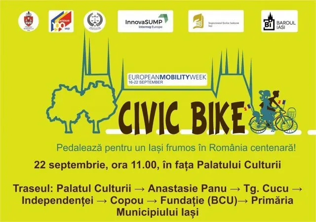 Civic Bike, tur cu bicicleta dedicat Centenarului