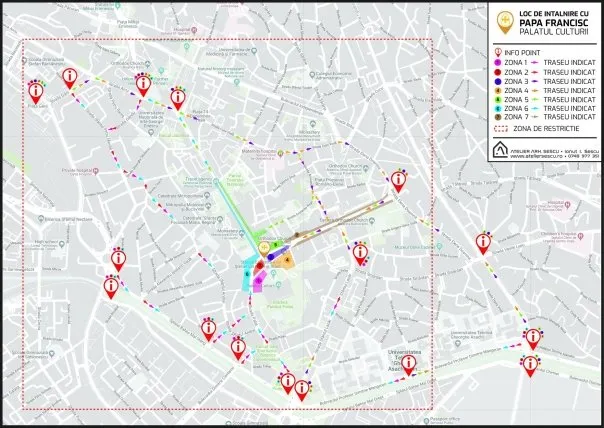 Puncte de informare pentru vizita Papei Francisc