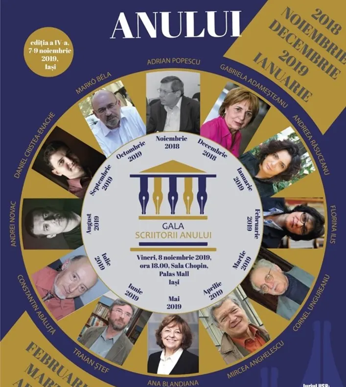 Gala "Scriitorii anului" începe la Iaşi