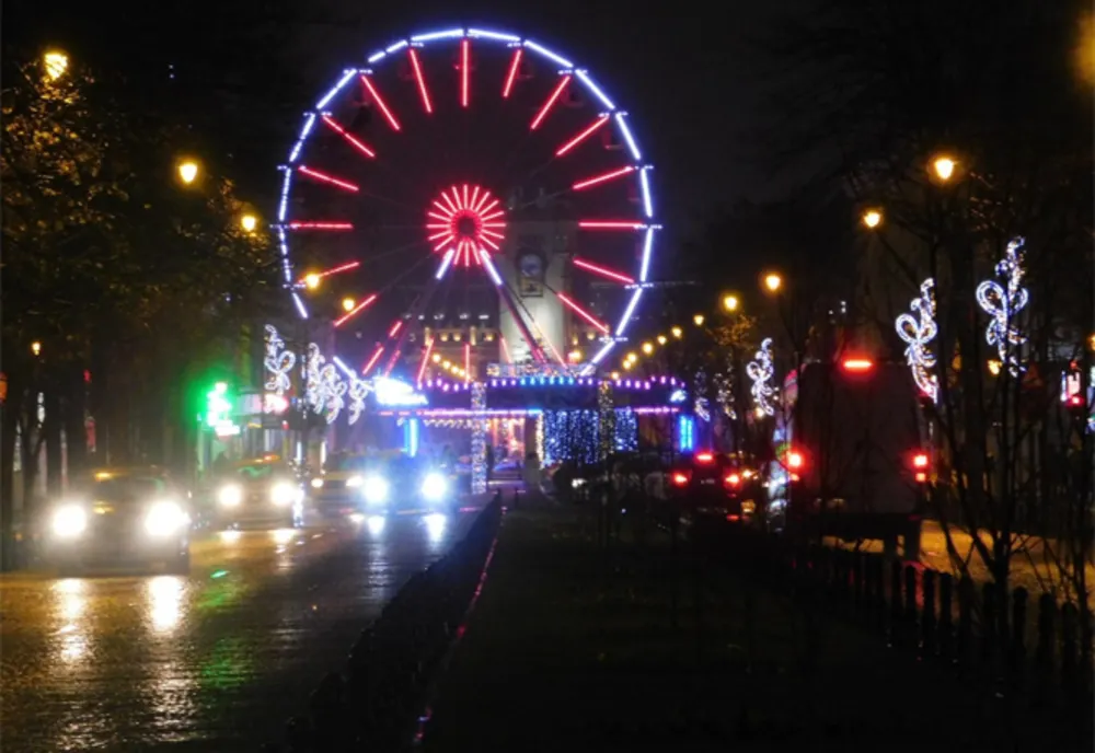 Roata panoramică din centrul Iaşului este demontată