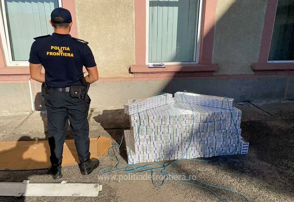 Țigări de contrabandă în valoare de peste 4,8 milioane de lei, confiscate de polițiștii de frontieră în 2020