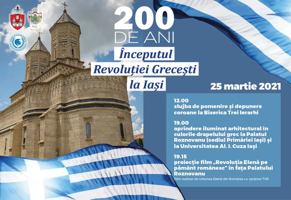 Evenimente în Iași pentru a marca Ziua Națională a Greciei 