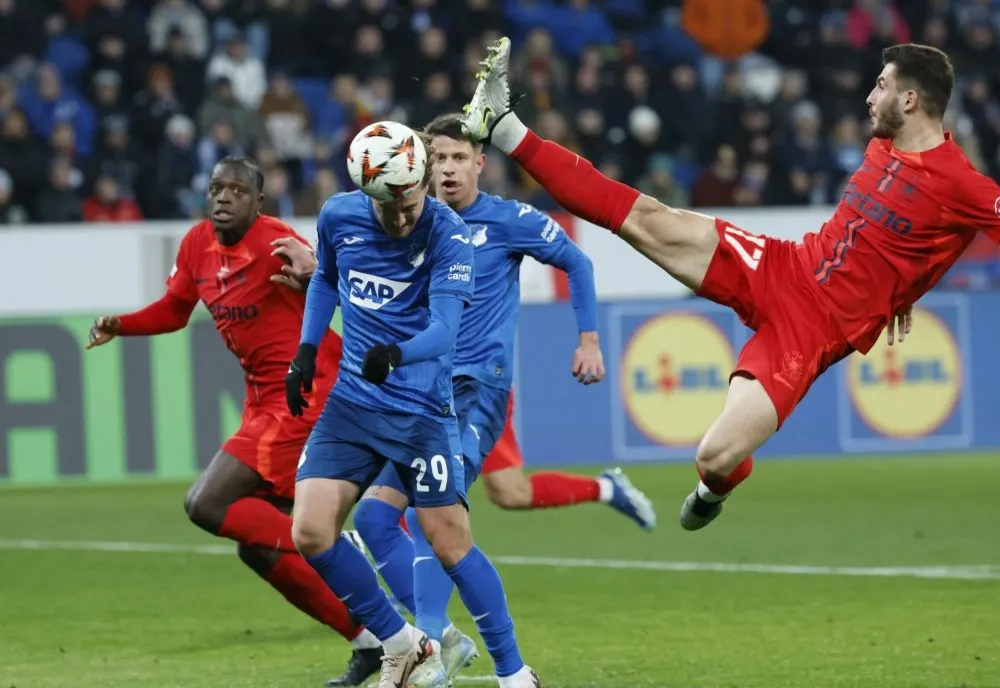 FOTBAL: FCSB, EGAL CU HOFFENHEIM, ÎN EUROPA LEAGUE