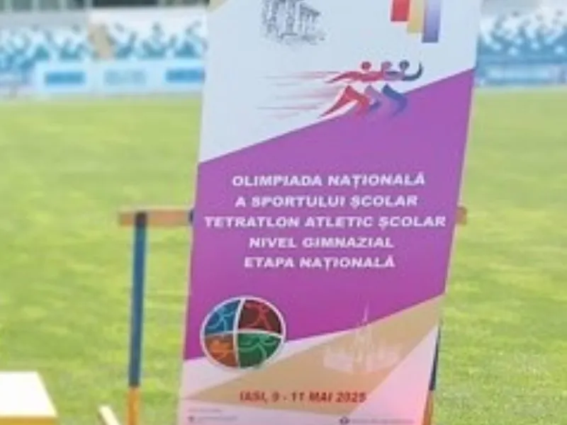 IAȘUL, GAZDĂ A ETAPEI NAȚIONALE A OLIMPIADEI SPORTULUI ȘCOLAR LA TETRATLON ATLETIC ȘCOLAR - NIVEL GIMNAZIAL