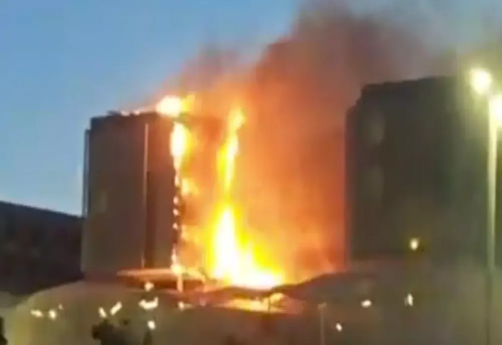 Incendiu de proporții la un spital din Cartagena