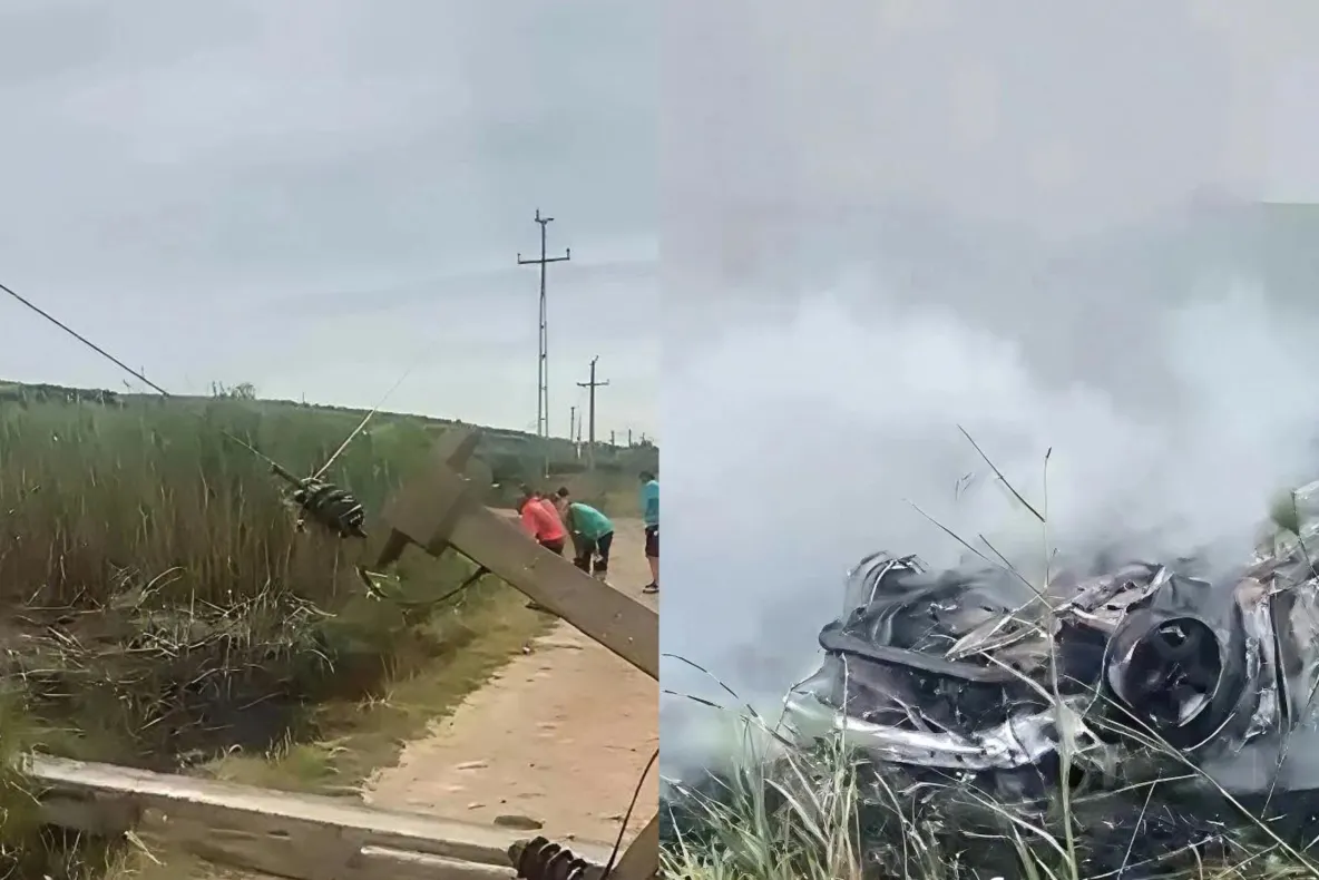 Accident grav în Iași. Un autoturism s-a răsturnat și a luat foc: incendiul s-a extins pe sute de metri pătrați