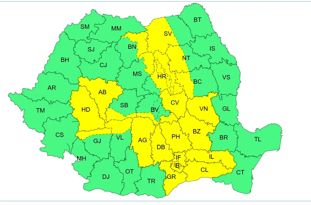 Vremea se menţine instabilă în România astăzi