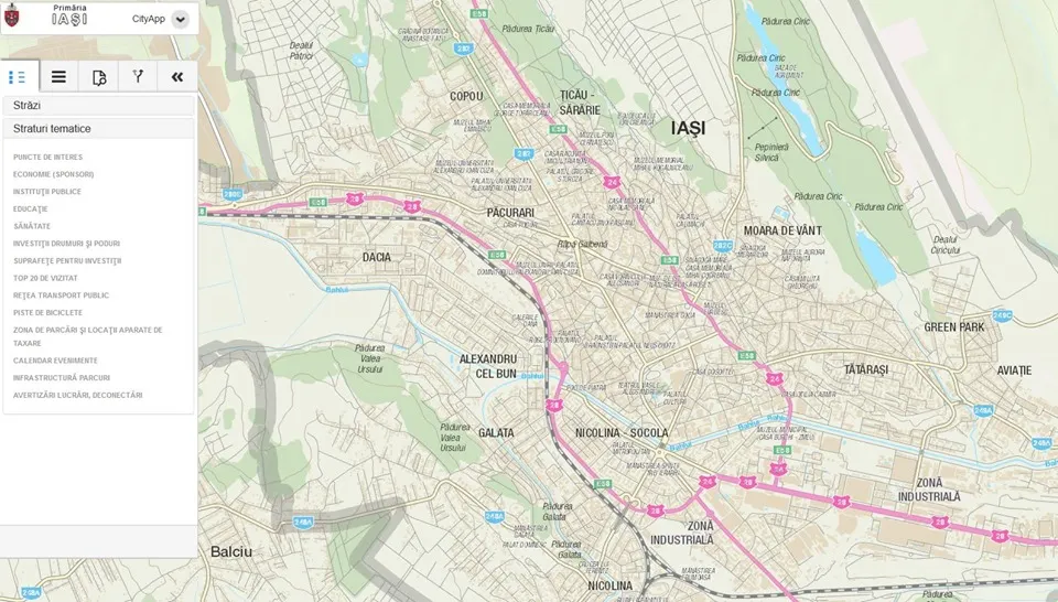harta digitala a Iasului