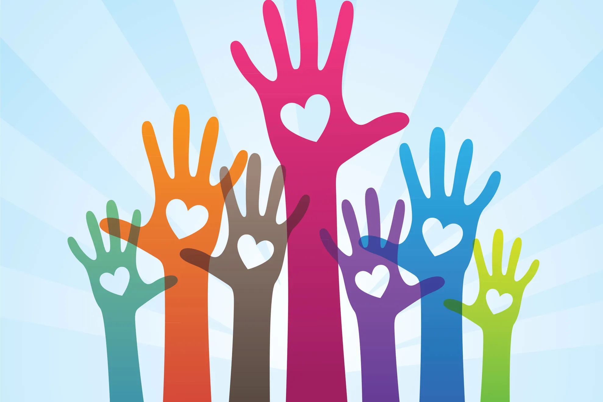 Volunteer hands
