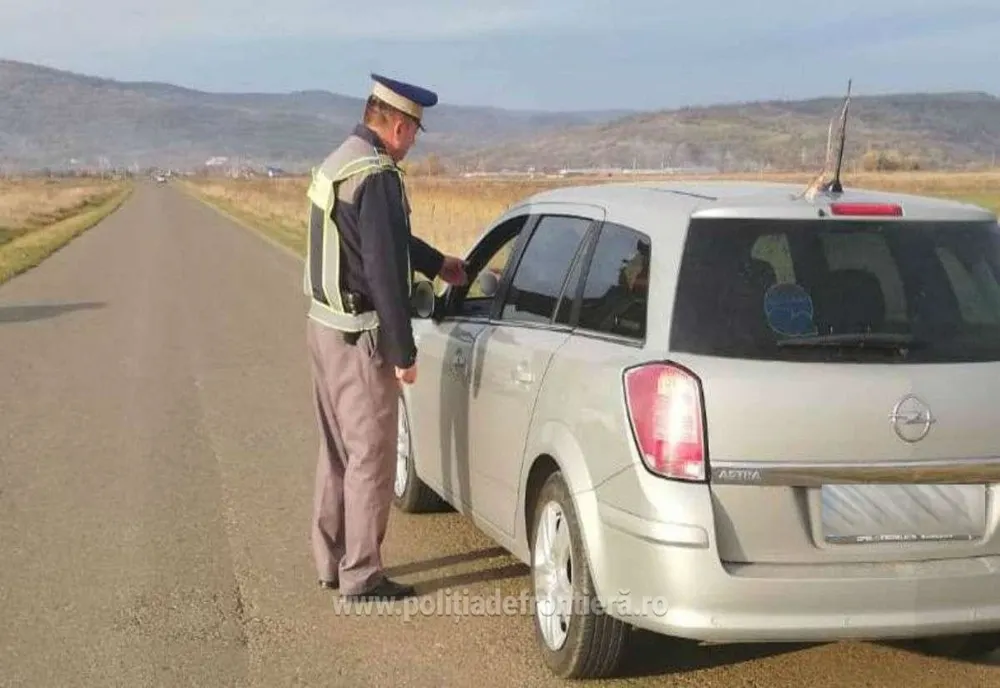 FOTO: Prins băut la volan, de către polițiștii de frontieră 