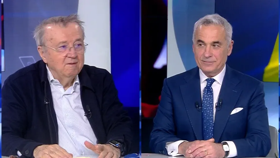 Ion Cristoiu și Călin Georgescu Foto: Realitatea Plus