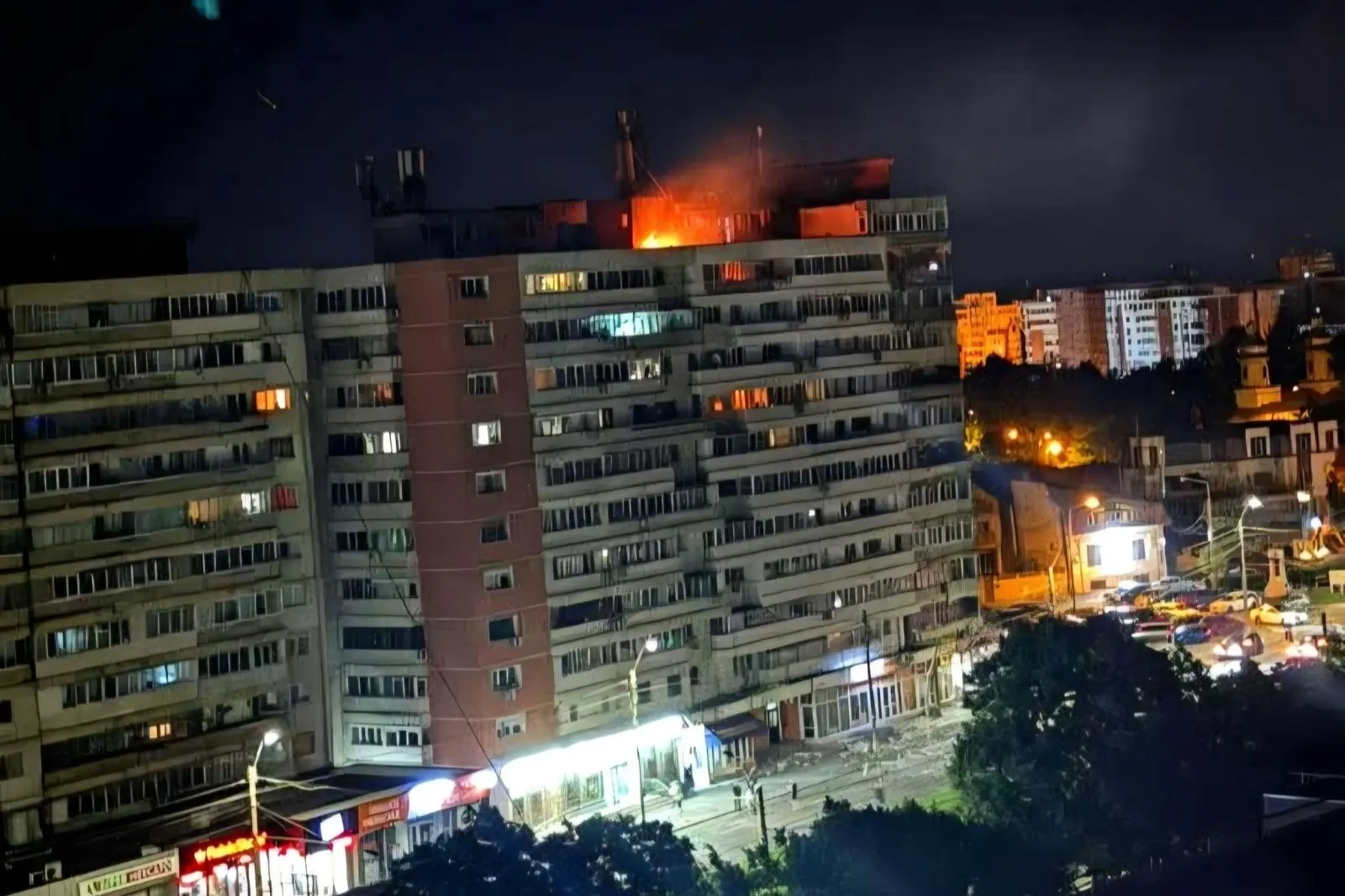 Bloc Galați dronă