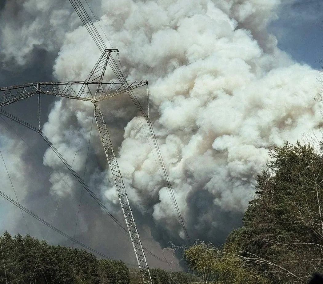 Incendiu la Cernobîl