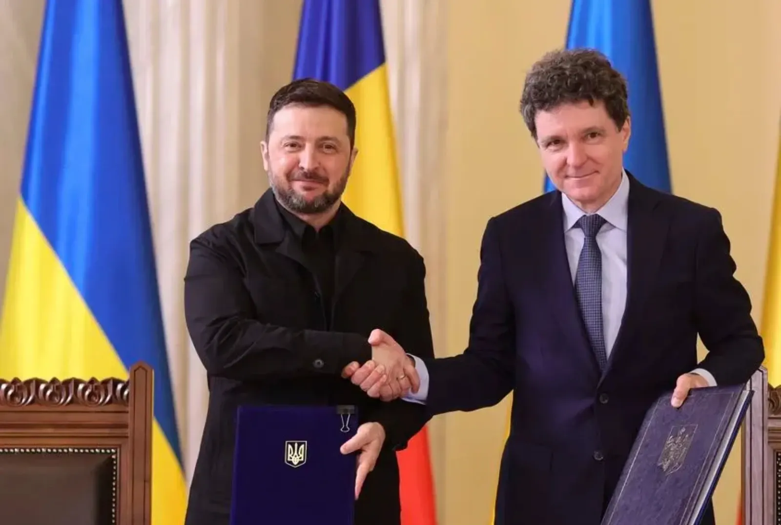 Nicușor Dan, Volodimir Zelenski