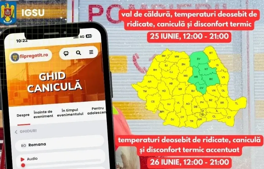 Alertă meteo de caniculă