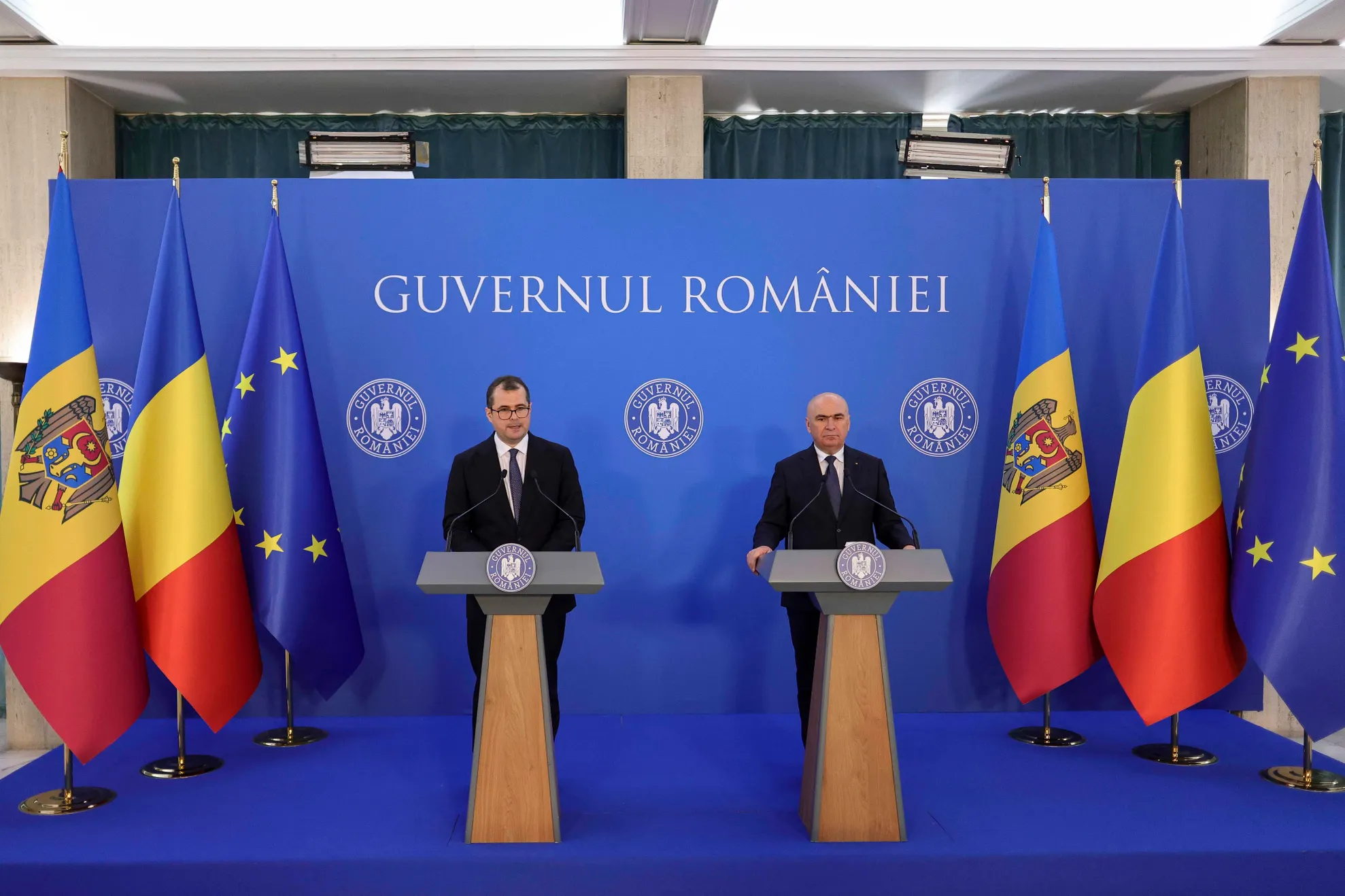 Ilie Bolojan alături de Vasile Tofan/ Captură video