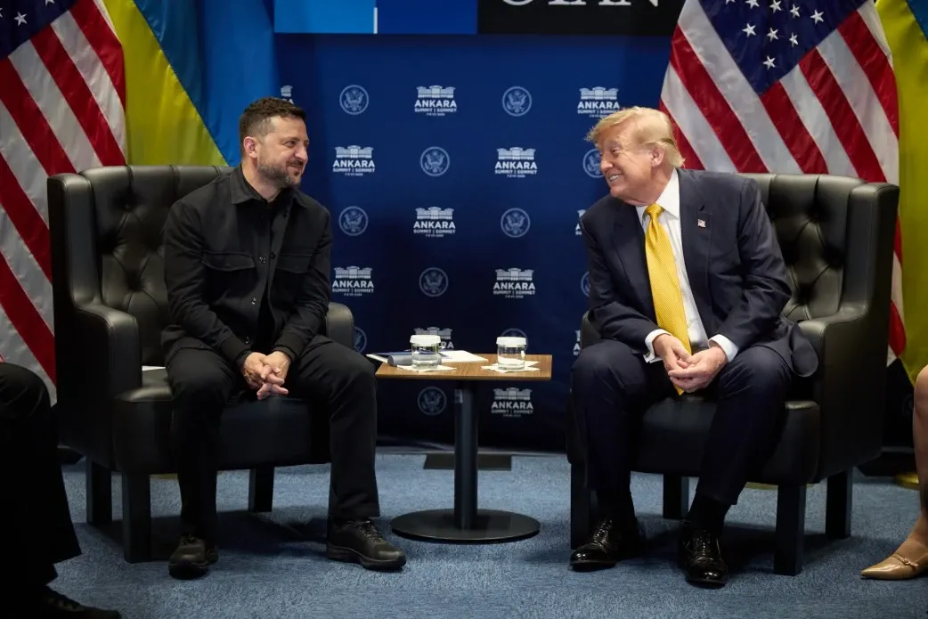 Zelenski si Trump la summitul NATO din Turcia (iulie 2026 - Profimedia)