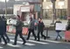 Un sicriu de copil, la protestul de la Valea Lupului