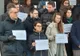 Protest pentru modernizarea drumului spre Dancu