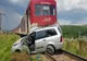 Mășină lovită de tren în județul Iași