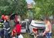 Trei persoane au ajuns la spital după ce mașina în care erau, a fost implicată într-un accident și s-a răsturnat