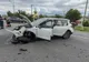 Polițist proiectat prin parbriz în urma unui accident rutier