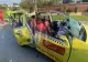 Taxi ”decapotat” de un buldoexcavator. Trei persoane au fost rănite în urma impactului devastator - FOTO