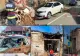 Perete prăbușit peste o mașină oprită la semafor, în Giurgiu. Cinci oameni au scăpat ca prin minune - FOTO