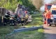 Accident în județul Vaslui. Bărbat rănit după ce s-a răsturnat cu mașina și a intrat într-un stâlp de electricitate